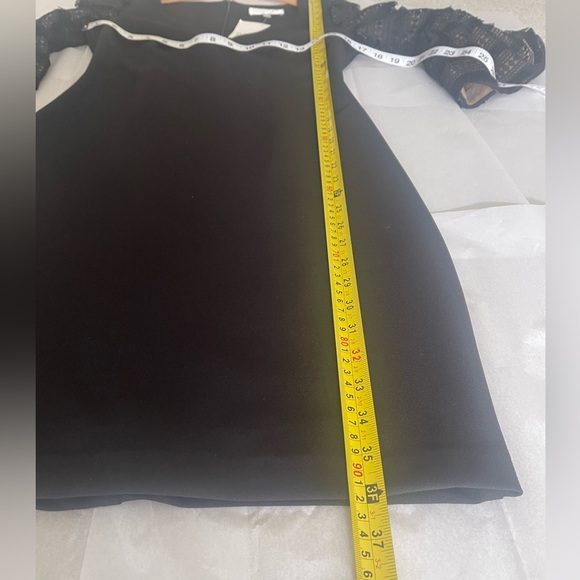 NWT Badgley Mishka Elegant Black Sheath Dress - Picture 5 of 6